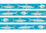 Fly fishing the salt water shallow flats in the Florida Keys Backcountry for Bonefish, Permit and Tarpon is a Grand Slam with this artwork on this blue Key West Dog Collar by Wagadoodle