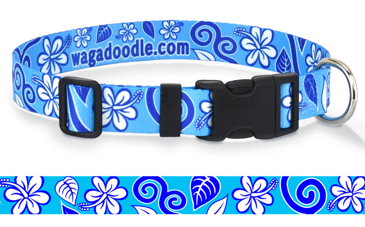 Hawaiian Breeze Turquoise Dog Collar