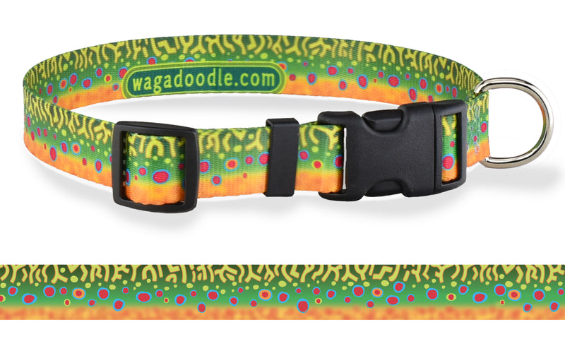 Brook Trout Dog Collar