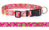 Puppy Pulitzer Pink Paisley Dog Collar