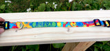 Summer Fling Abstract Personalized Dog Collar