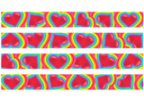 Rainbow Hearts Personalized Dog Collar