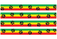 Rasta Paws Personalized Dog Collar
